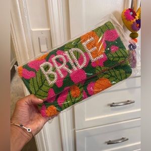 Adorable color clutch for brides. Brand new!